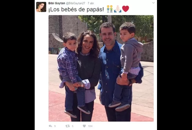 Bibi Gaytán y Eduardo Capetillo revelaron fotos de sus mellizos 