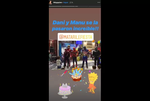 Biby Gaytán y Eduardo Capetillo festejaron así el cumpleaños de sus mellizos Daniel y Manuel