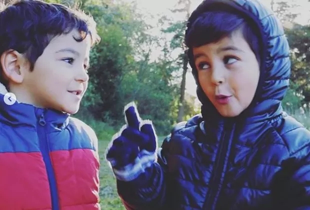 Biby Gaytán y Eduardo Capetillo muestran lo grande que están sus hijos mellizos