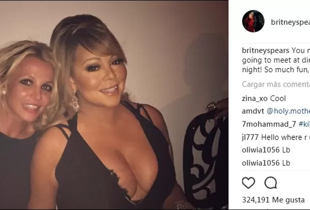 Instagram: Britney Spears celebró así su encuentro con Mariah Carey