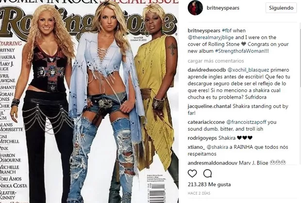 ¿Britney Spears ignoró a Shakira en Instagram?