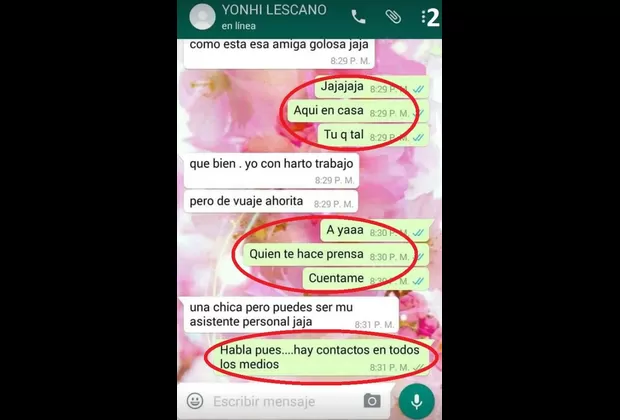 Caso acoso sexual: congresista Lescano difunde nuevos chats de Whatsapp