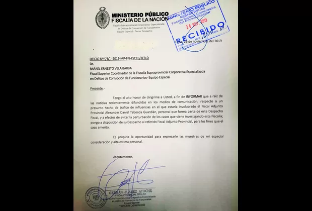 Separan del equipo Lava Jato a Alexander Taboada por caso de César Villanueva