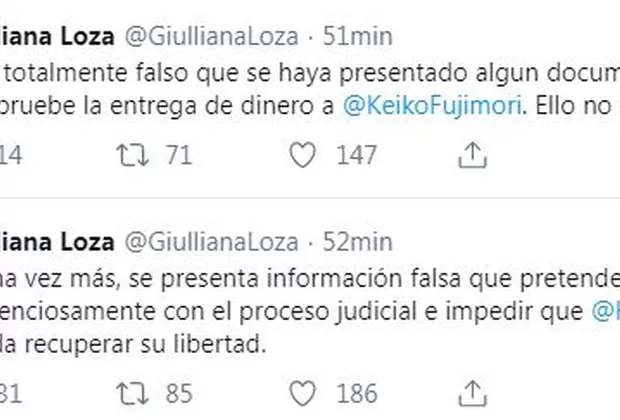 Caso Keiko Fujimori: Loza afirma que dan información falsa para impedir su libertad