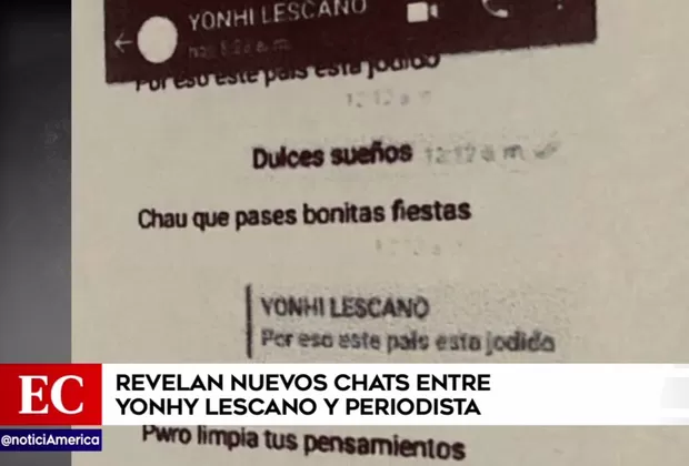 Caso Lescano: revelan nuevos chats entre el congresista y la periodista