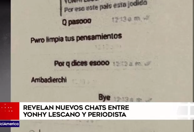Caso Lescano: revelan nuevos chats entre el congresista y la periodista