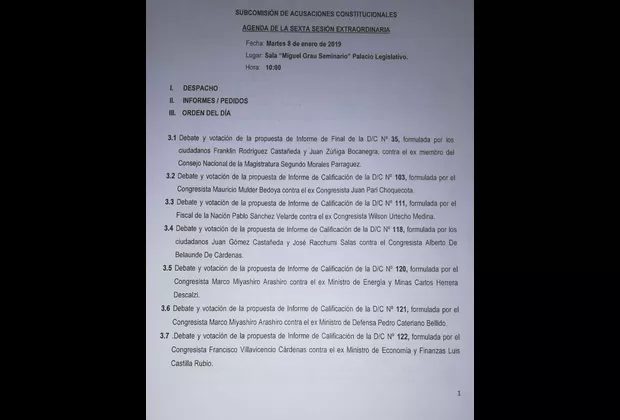 Caso Pedro Chávarry: Acusaciones Constitucionales aún no agenda denuncias