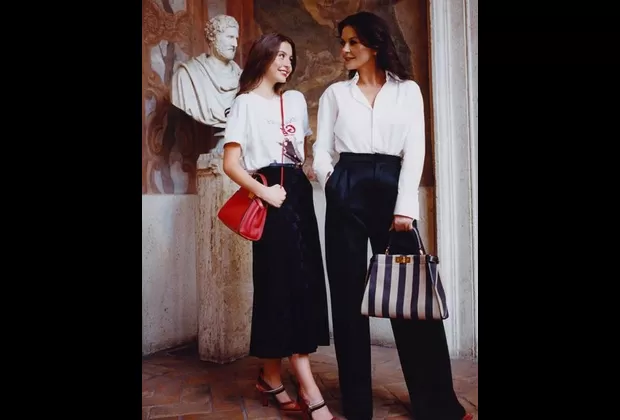 Catherine Zeta Jones y su hija Carys sorprenden con sesión fotográfica en Roma