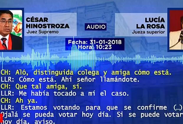 César Hinostroza: Audios confirman que contactó a jueza para favorecer a empresario