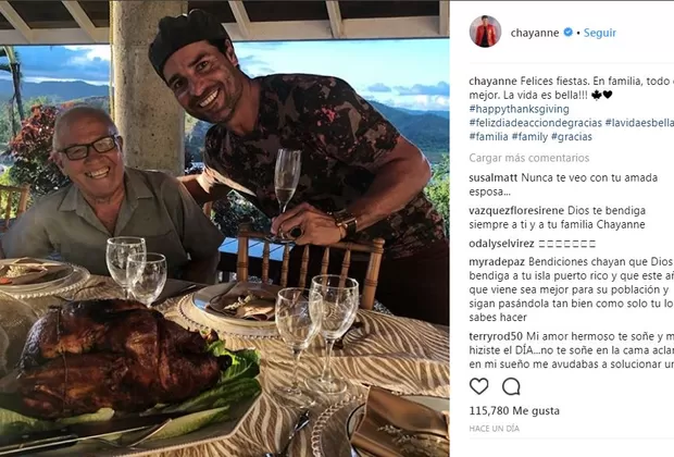 Chayanne revela foto junto a su padre y remece las redes sociales