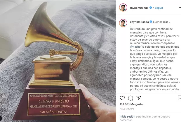 Chyno y Nacho remecen redes sociales con posible reencuentro 