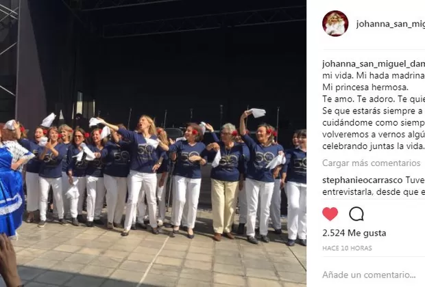 Johanna San Miguel se despidió así de su tía Claudia Dammert