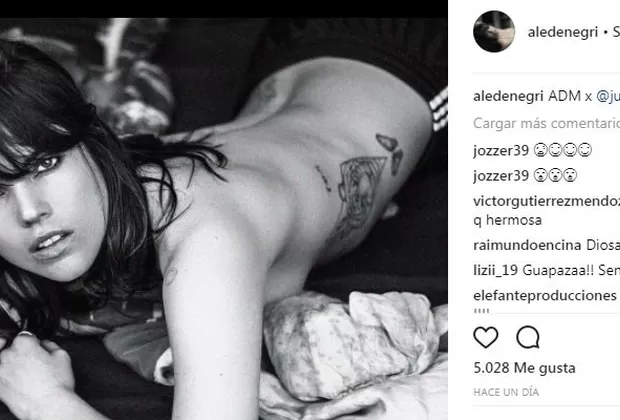 Alessandra Denegri hace toples en Instagram