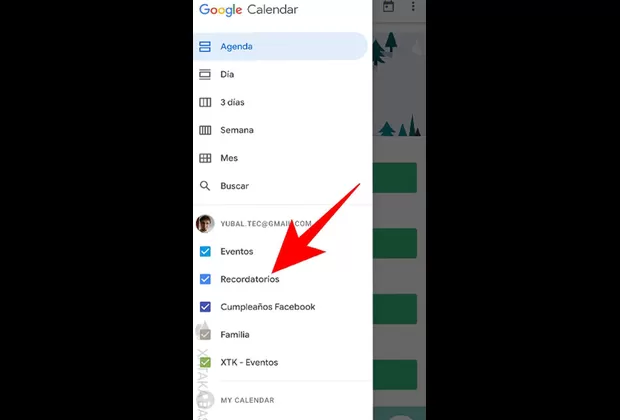 como añadir un recordatorio a Google calendar