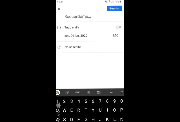 como añadir un recordatorio a google calendar