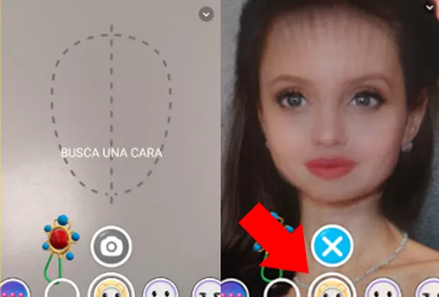 filtro que te hace cara de bebe