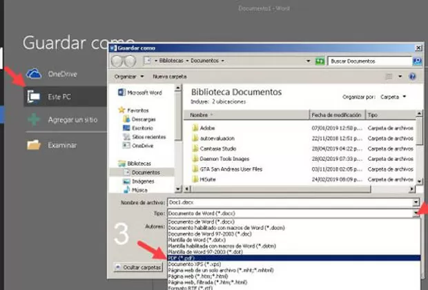 ¿Cómo convertir un documento Word a PDF?