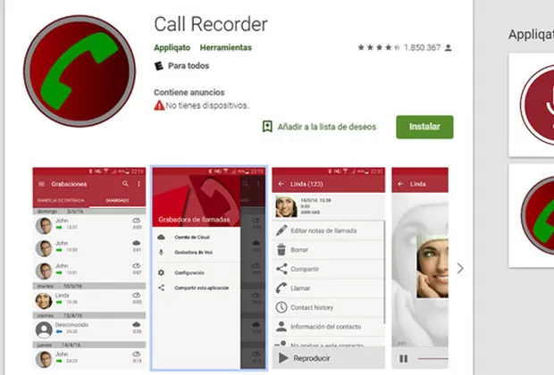 como grabar llamadas con celular