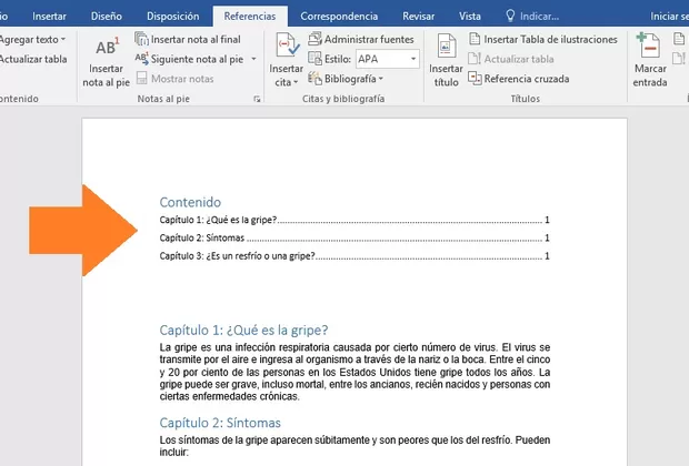 Así puedes hacer un índice en Word automáticamente