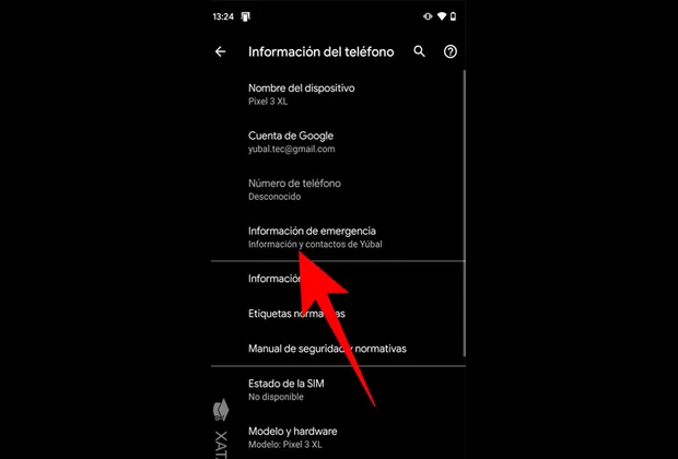 ¿Cómo poner tu información de emergencia en la pantalla de bloqueo?