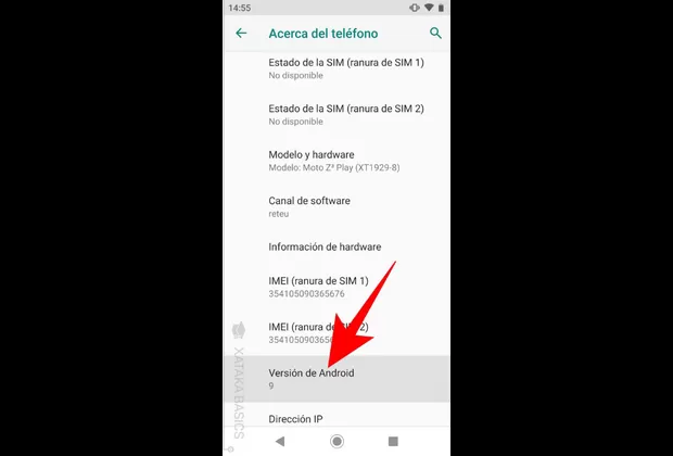 como saber version de android en celular