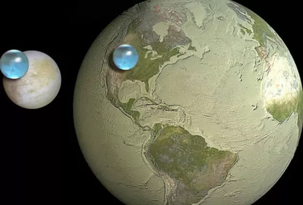 como se veria la tierra sin agua
