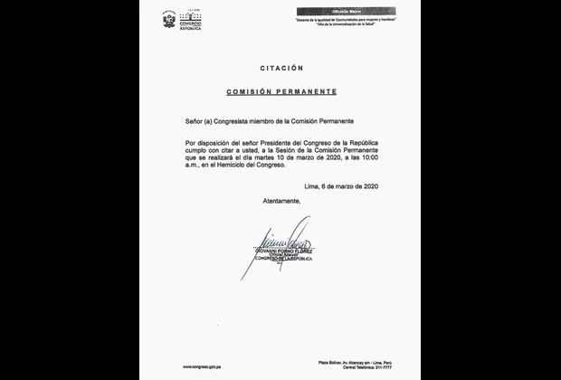 Congreso: Comisión Permanente evaluará el martes 10 informes sobre decretos de urgencia