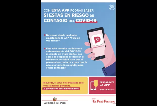 Coronavirus Perú en tus Manos aplicación