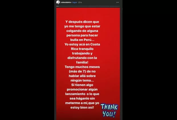 Coto Hernández: Sus fuertes palabras tras nueva vinculación con Yahaira Plasencia