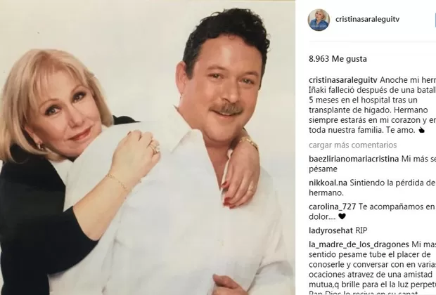 Cristina Saralegui: famosa presentadora de TV anunció esta pérdida familiar