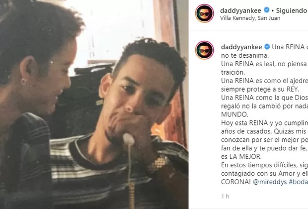 Daddy Yankee dedica romántico mensaje a su esposa por 25 años de matrimonio
