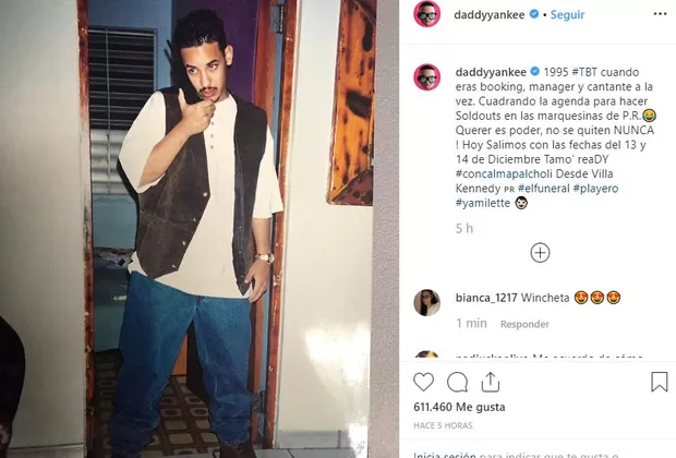 Daddy Yankee difundió foto de cuando era joven ¿cómo lucía?