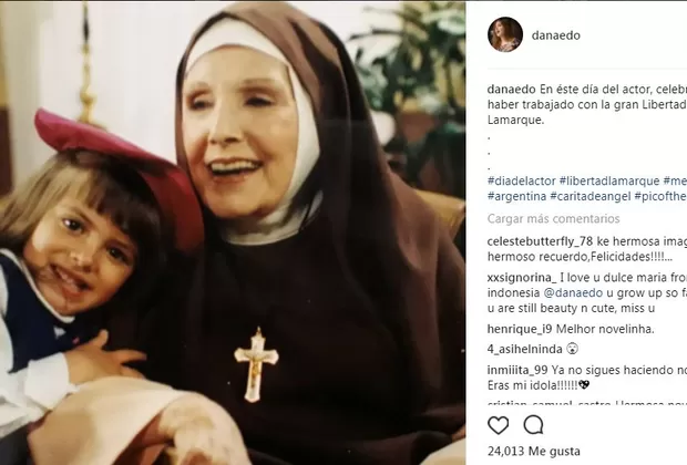 Daniela Aedo recordó a la actriz argentina Libertad Lamarque con tierna foto