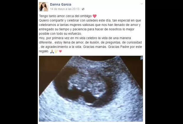 Danna García: con este mensaje la actriz colombiana anunció su embarazo