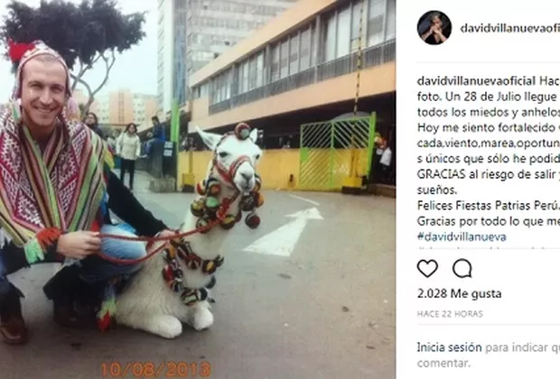 David Villanueva publica conmovedor mensaje por Fiestas Patrias