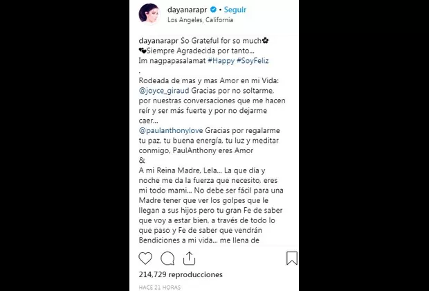 Dayanara Torres cumple la segunda fase de su tratamiento y cuenta esto