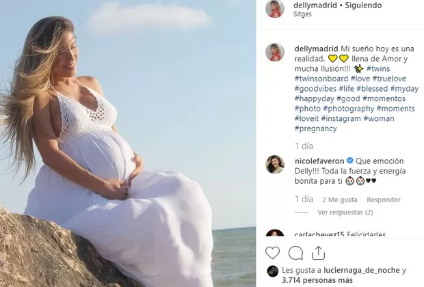 Delly Madrid dio a luz a sus mellizas Galla y Cloe