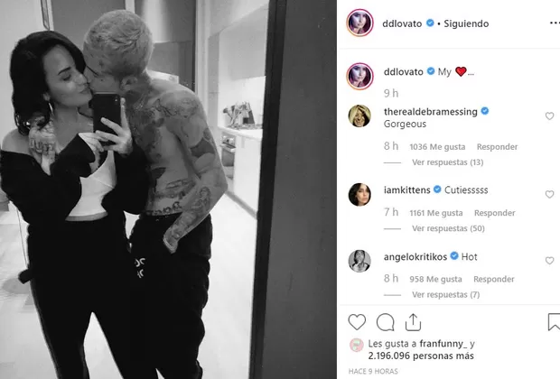 Demi Lovato presentó a su novio en Instagram ¿Es parecido a Justin Bieber?