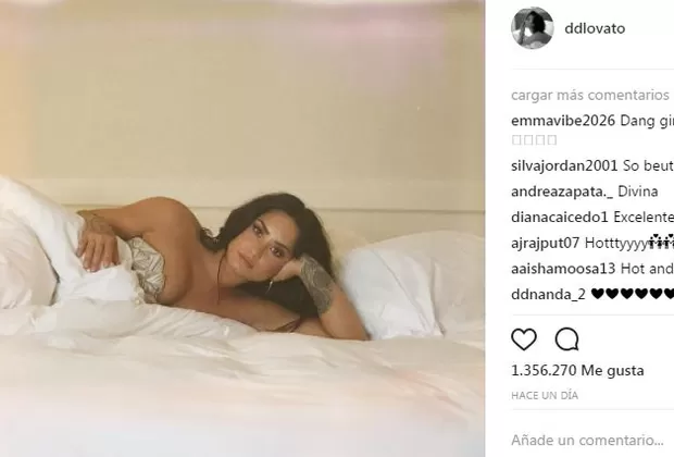 Demi Lovato remece Instagram con esta foto