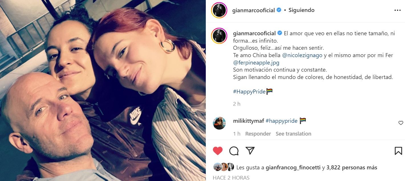 Gian Marco celebra el Día del Orgullo Gay con mensaje de amor para su hija  - América Noticias