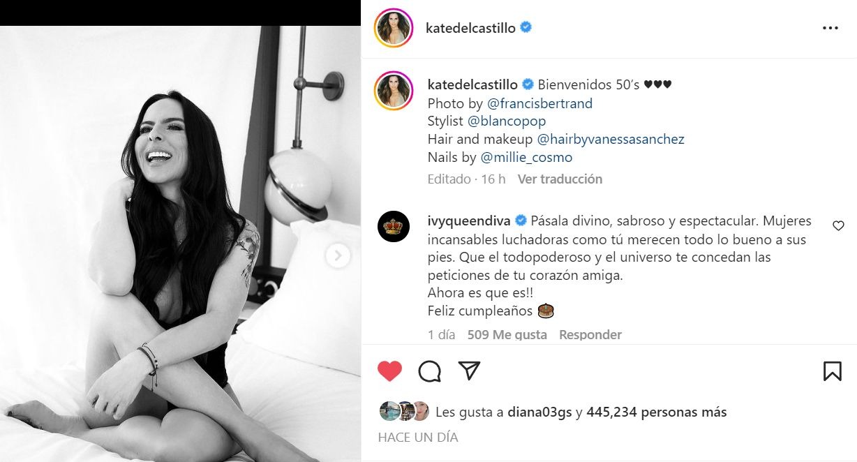 Kate del Castillo celebró sus 50 años más sexy que nunca - América Noticias