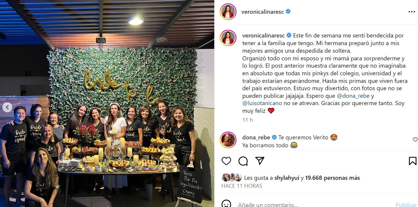 Verónica Linares y los mejores momentos de su despedida de soltera -  América Noticias