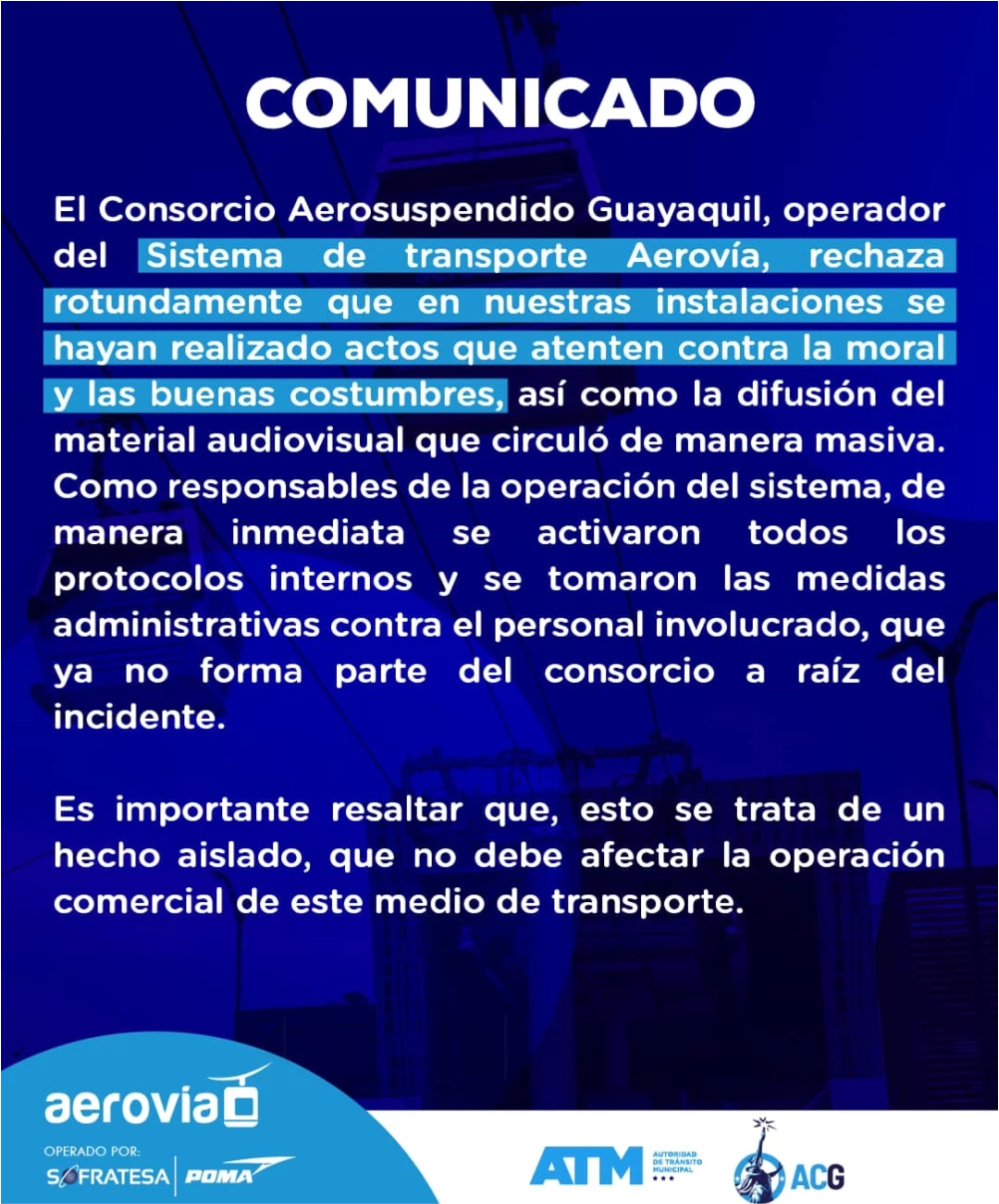 Pareja tuvo intimidad en un teleférico en Ecuador - América Noticias