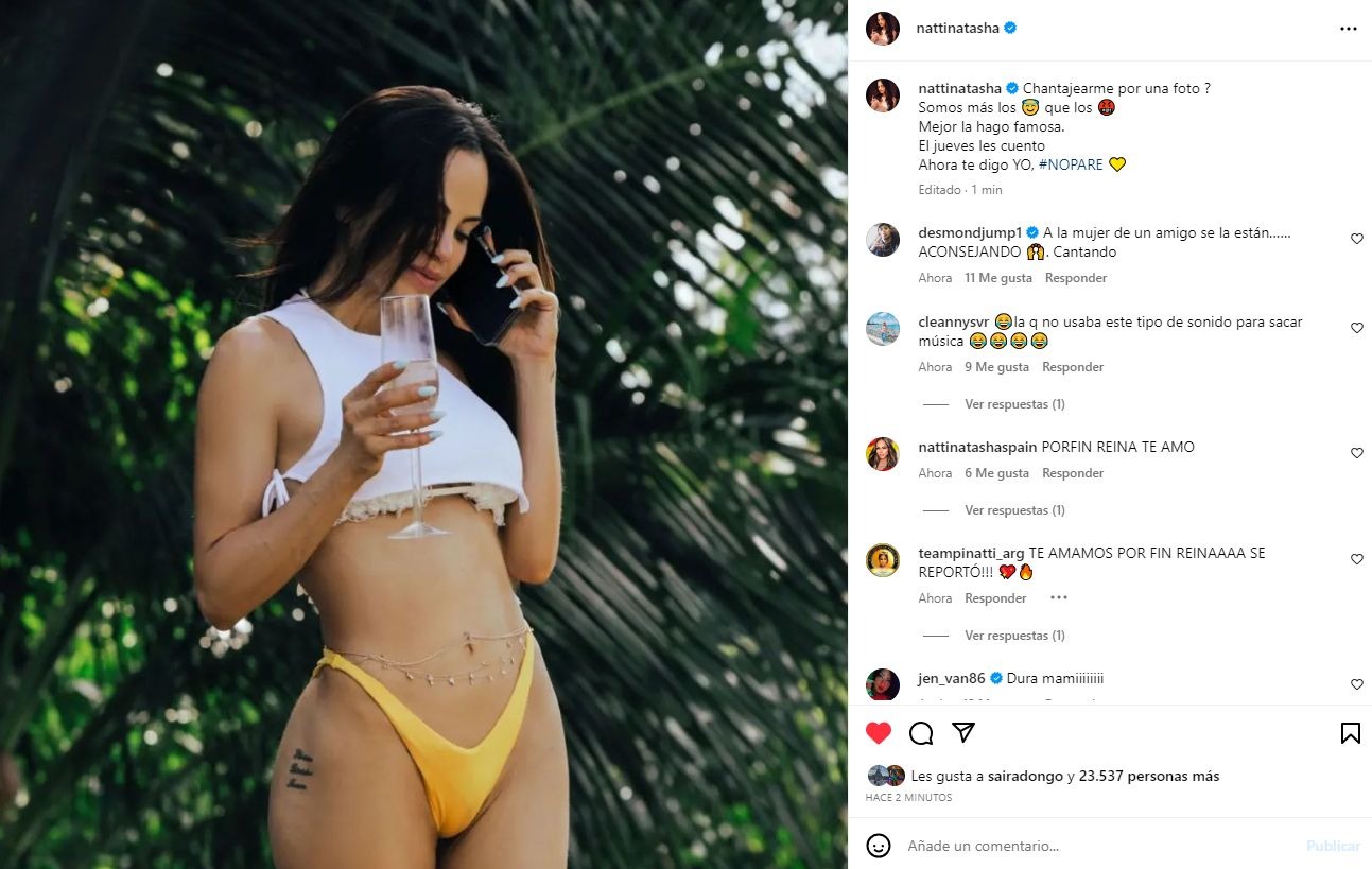 Natti Natasha reapareció con potente mensaje tras filtración de foto íntima  - América Noticias