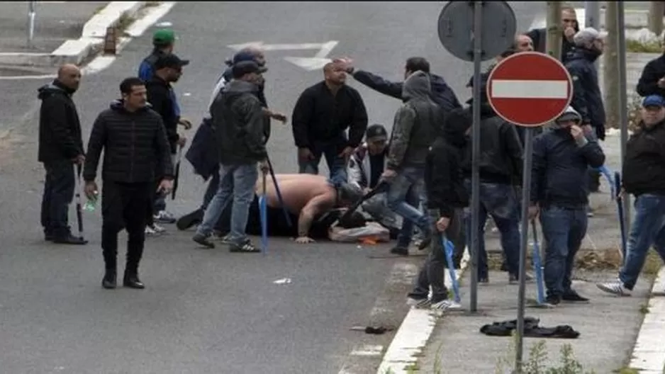 Al menos tres heridos de bala dejó enfrentamiento entre hinchas previo a la final de la Copa Italia