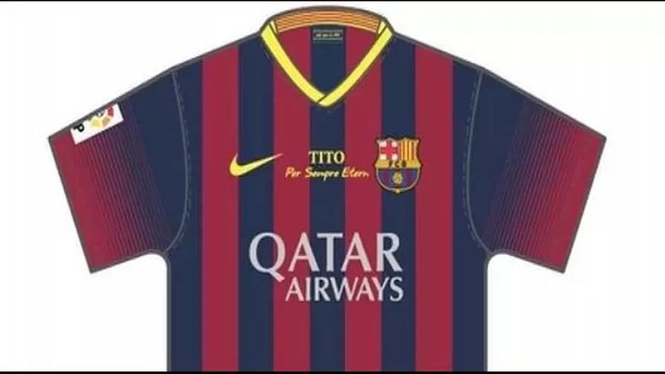 Barcelona y la camiseta que usará en homenaje a Tito Vilanova