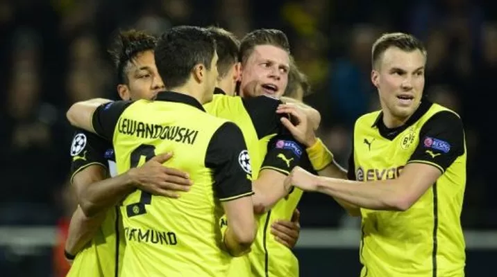 Celebran el gol de Sebastian Kehl Celebran el gol de Sebastian Kehl