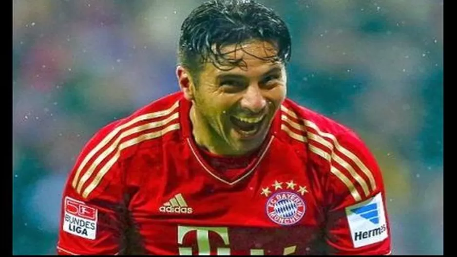 Claudio Pizarro y sus títulos de la Bundesliga con el Bayern Munich