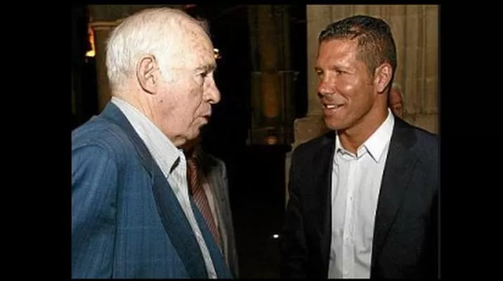 Diego Simeone: "Luis Aragonés hoy defendió con nosotros" Diego Simeone: "Luis Aragonés hoy defendió con nosotros"