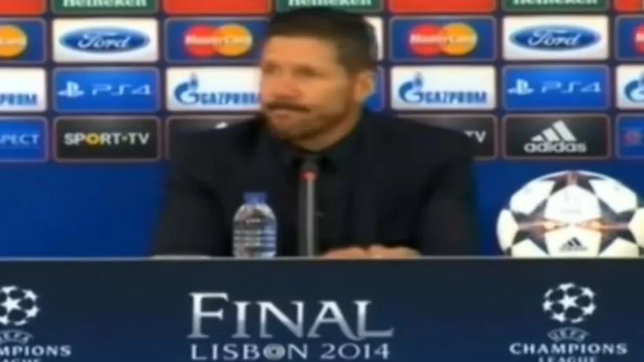 La emoción de Diego Simeone por los aplausos de respeto de la prensa